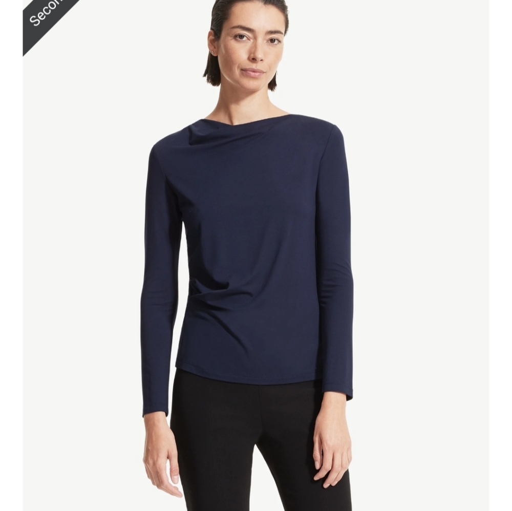 MM Lafleur Winfrey Top in Dark Iris (navy blue)